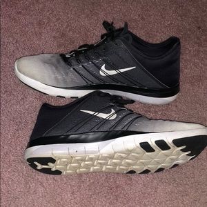 Black and white Ombré Nike Free Runs